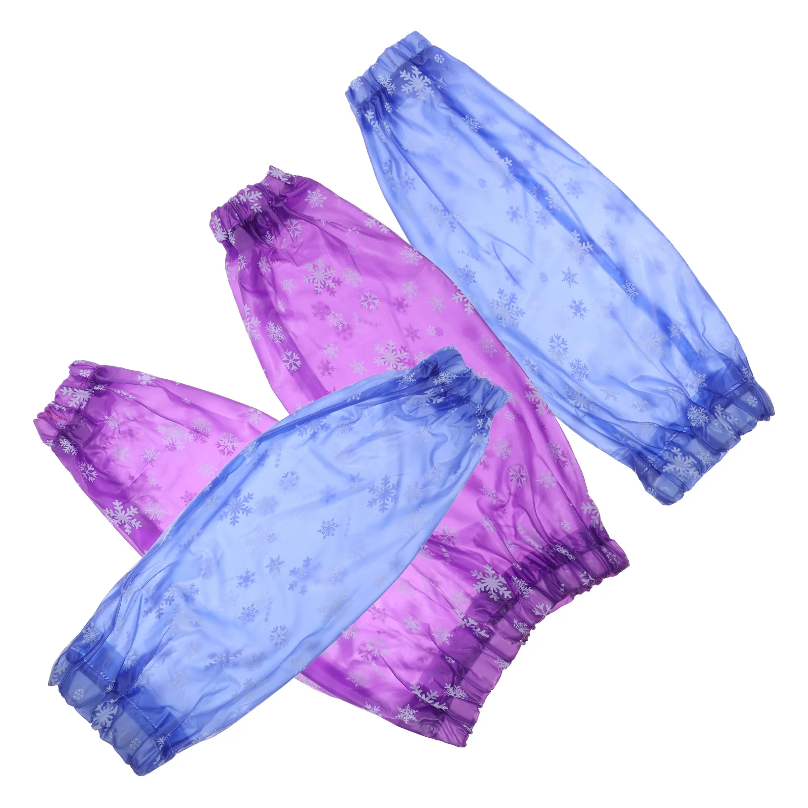 

4 Pairs Waterproof Arm Sleeve Protectors Kitchen Oversleeve Oil Resistant Cleaning Helper Elastic Cuffs Fit All Adults