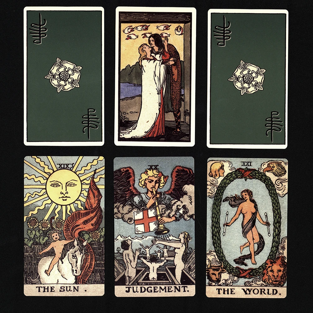 12X7CM Tarot Cards.Smith-Waite Divination Tarot Deck Borderless Edition tarot cards with guide book for beginners