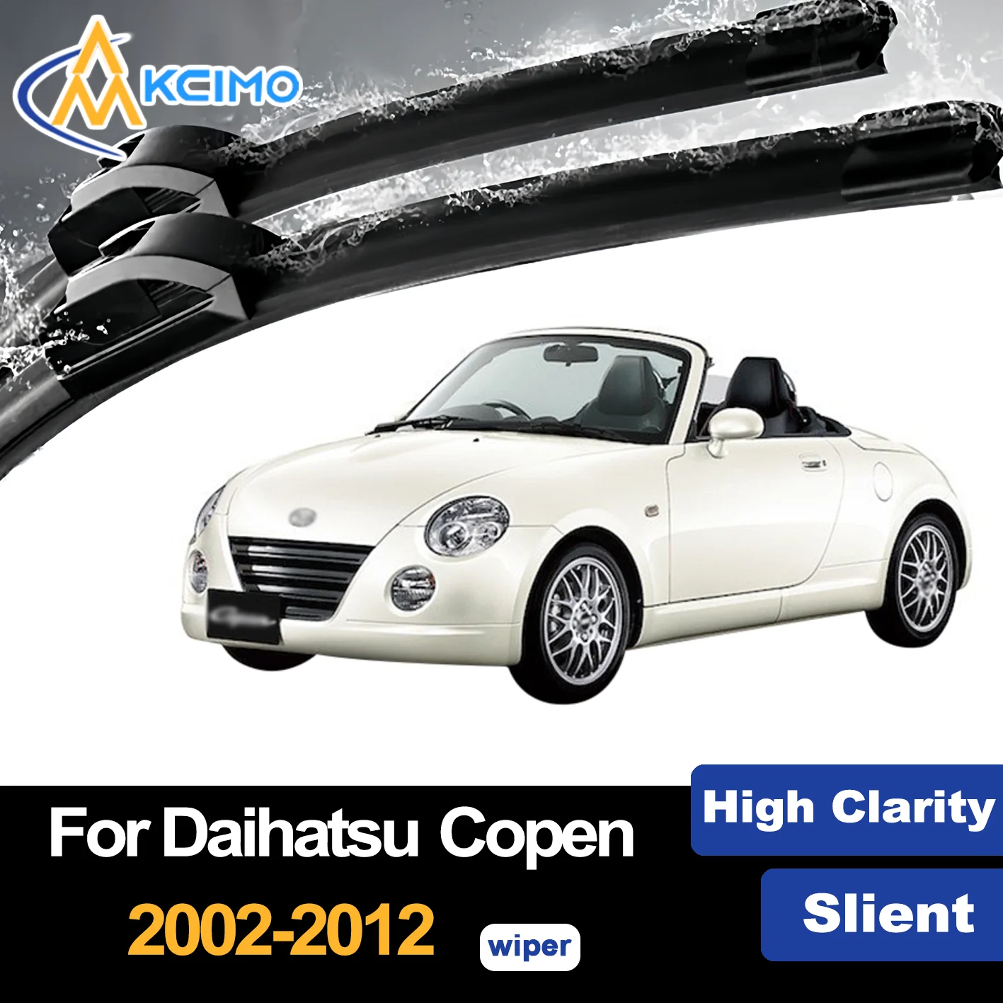 

Front Wiper Blades for Daihats Copen L880 2002-2012 2003 2004 2005 Premium Car Windscreen Windshield Window Wiper Accessories