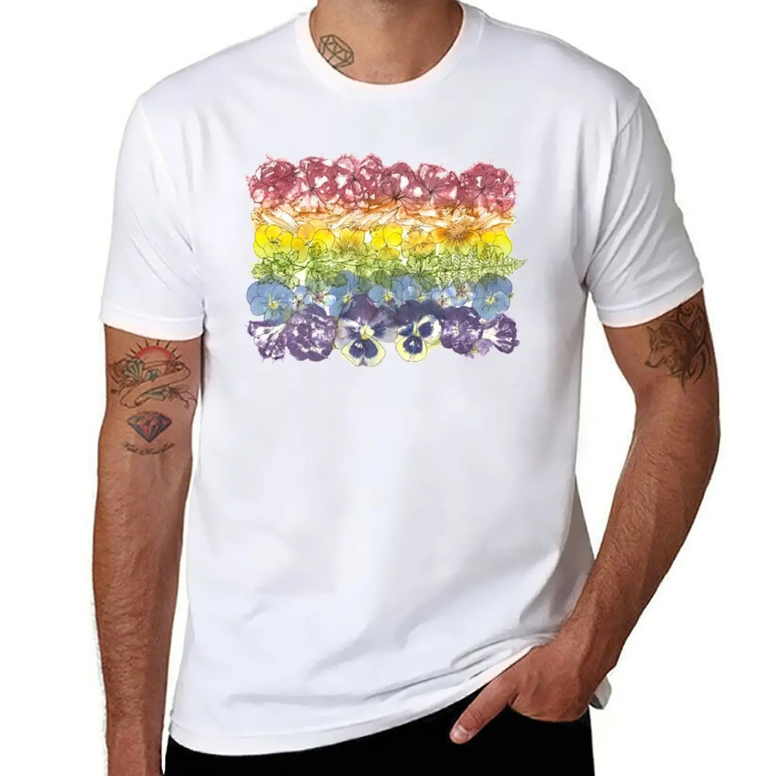

Pride Flowers T-Shirt t shirt man cotton cotton t shirt man T-Shirt