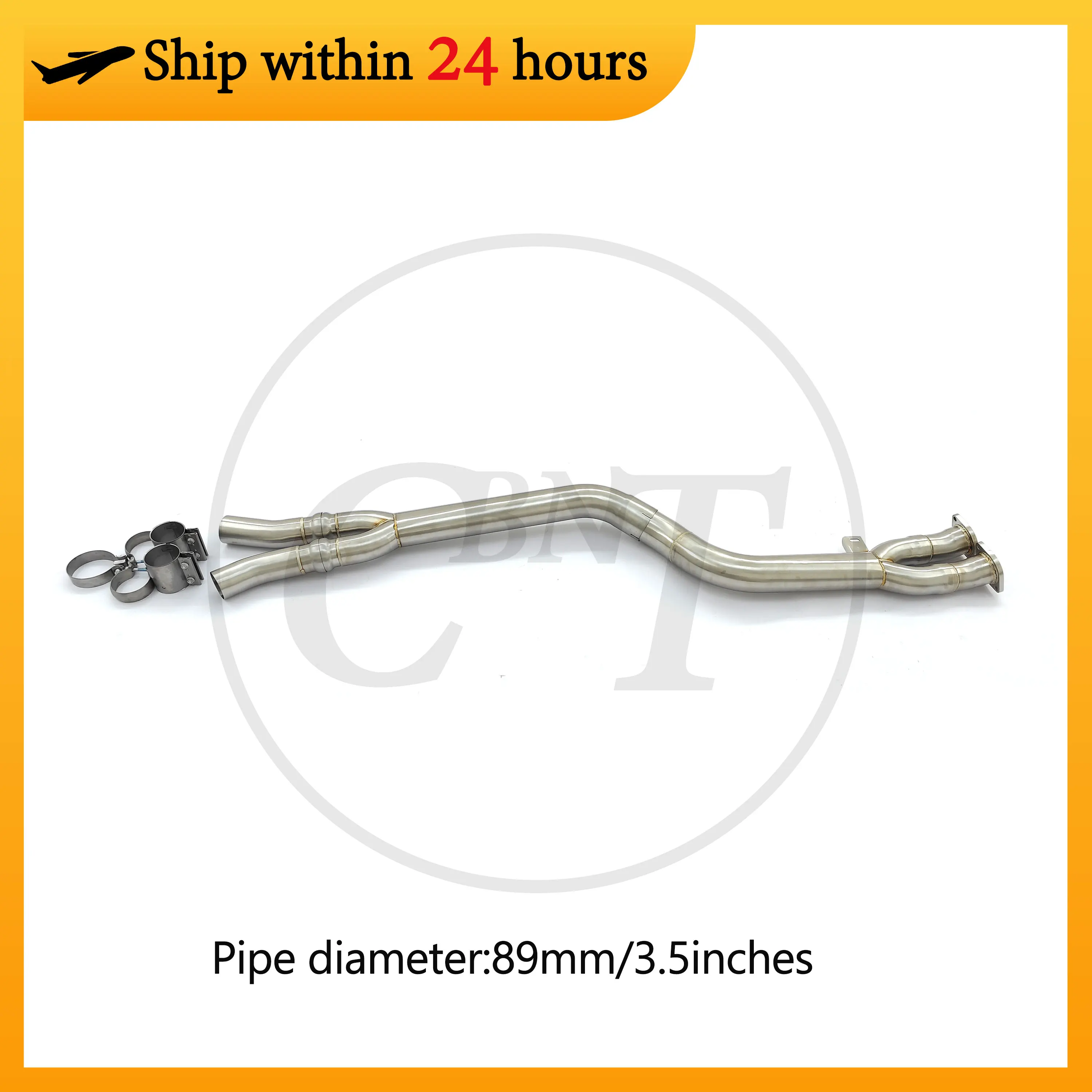 

CBNT Exhaust Pipe for BMW X3M F97 X4M F98 3.0T Single Midpipe 89mm/3.5inches High Performance SS304 Middle Pipe Exhaust Systems