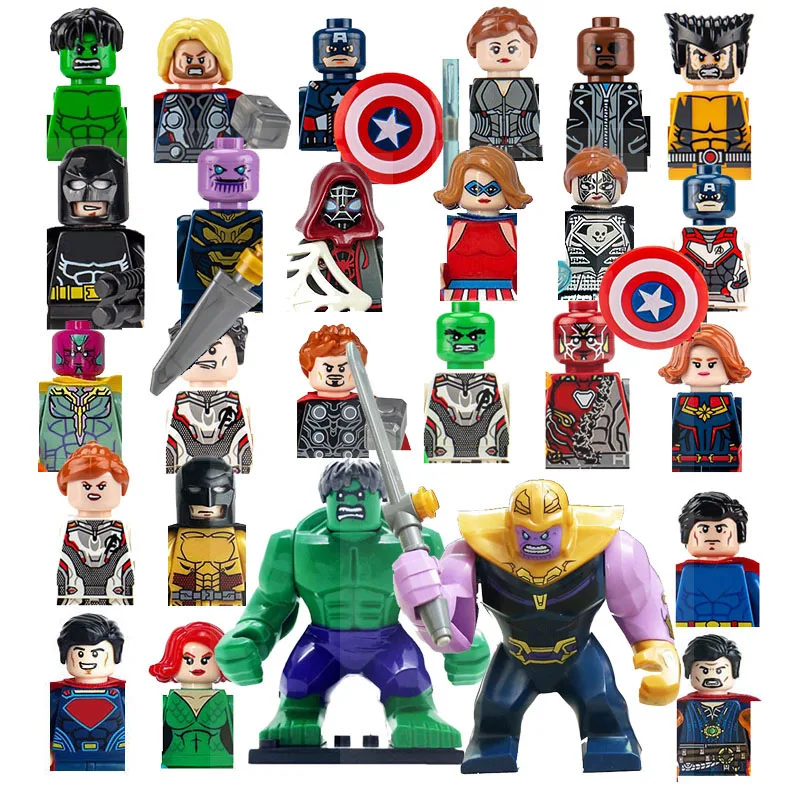 35 SZTUK Marvel Anime Mini figurki z klocków konstrukcyjnych, superbohater Spider Man Puzzle Set, zabawki z klocków konstrukcyjnych, prezent urodzinowy dla dzieci