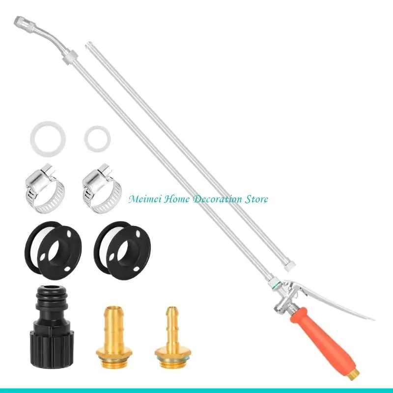 H7BF Professional 29 Inch Metal Garden Nozzle Flexible Design Perfect For Car Washing Roof Cleaning Hard To Reach Area