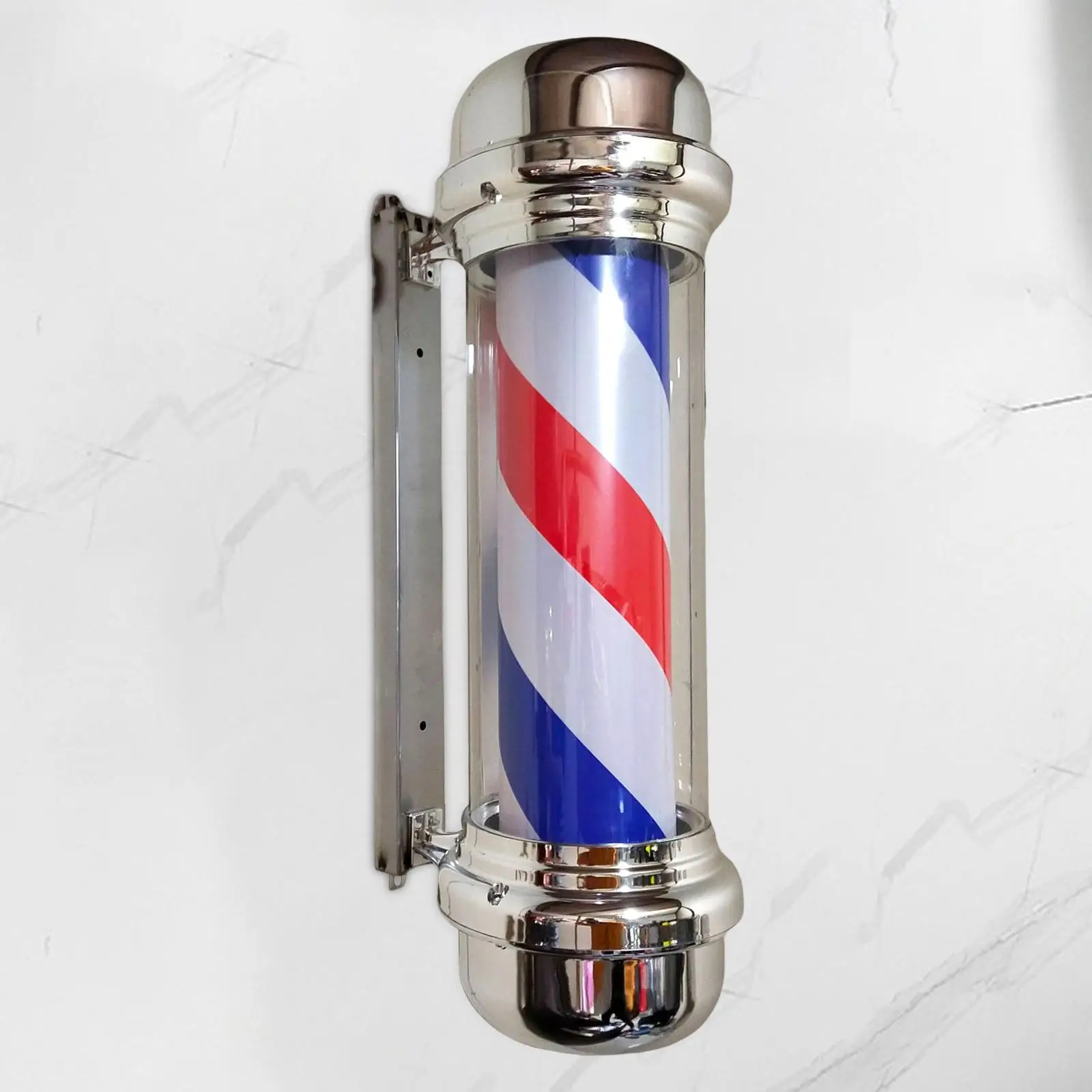 

Barber Pole Light Waterproof Wall Mount Rainproof Barber Shop Pole LED Barber Shop Rotating Light for Indoor Outdoor Hair Salon