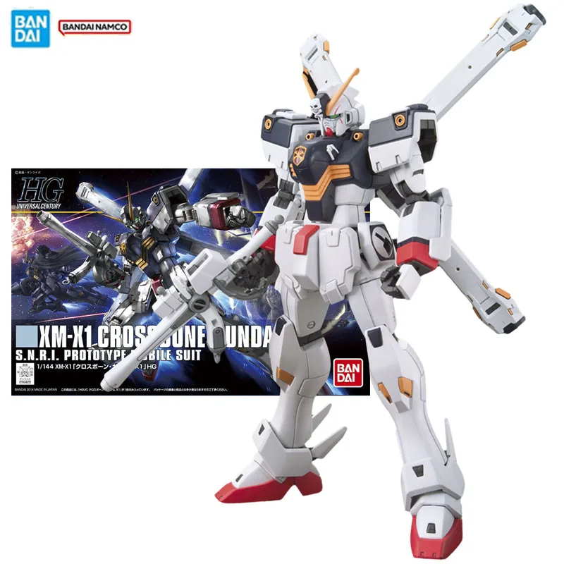 

Bandai Original Genuine Figure Gundam Model Kit HGUC 1/144 XM-X1 Crossbone Gundam X1 Collection Action Figure Model Toys Gifts