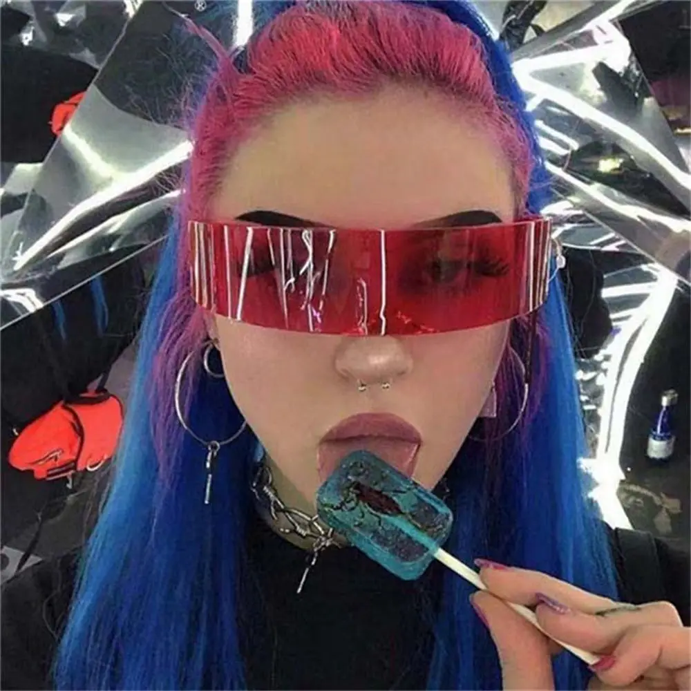 Steampunk Damen Herren Mode Punk Gothic Brillen Randlose Sonnenbrille Sonnenbrille UV-Schutz Retro Sonnenbrille