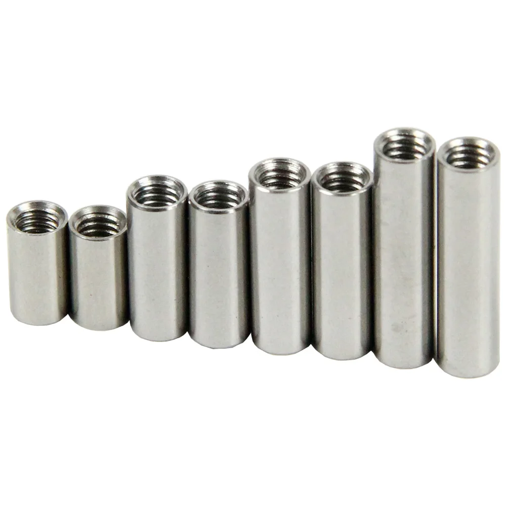 10pcs Stainless Steel Threaded Sleeves Screw Rob Tube 5mm Diameter 9/13/16/20mm Long With M4 Internal Thread Spare Part