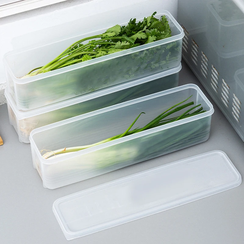 Noodle Storage Box With Sealed Cover Kitchen Noodle Spaghetti Container Cereal Preservation Storage Box Refrigerator Storage Box