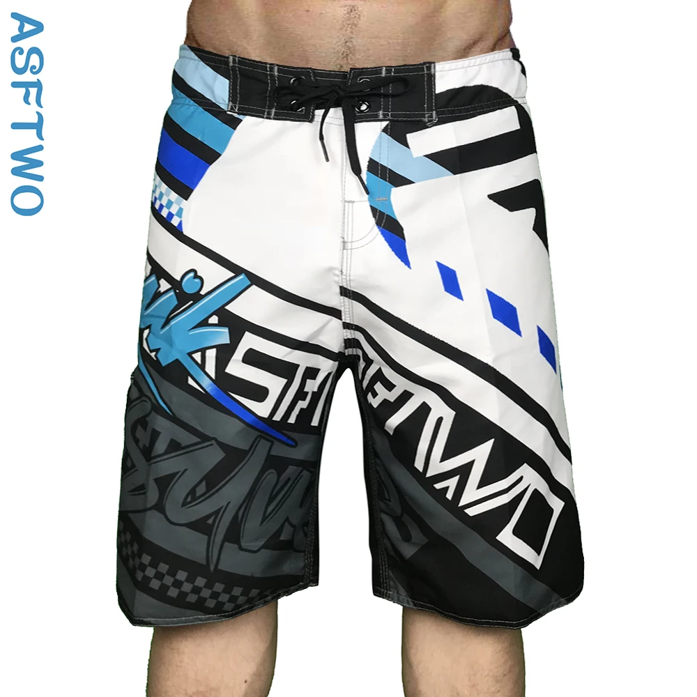 Quick Dry Beach Shorts Men's Loose Surf Pants Five-Quarter Casual Leisure Cotton Polyester Blend Summer Beach Vacation Shorts