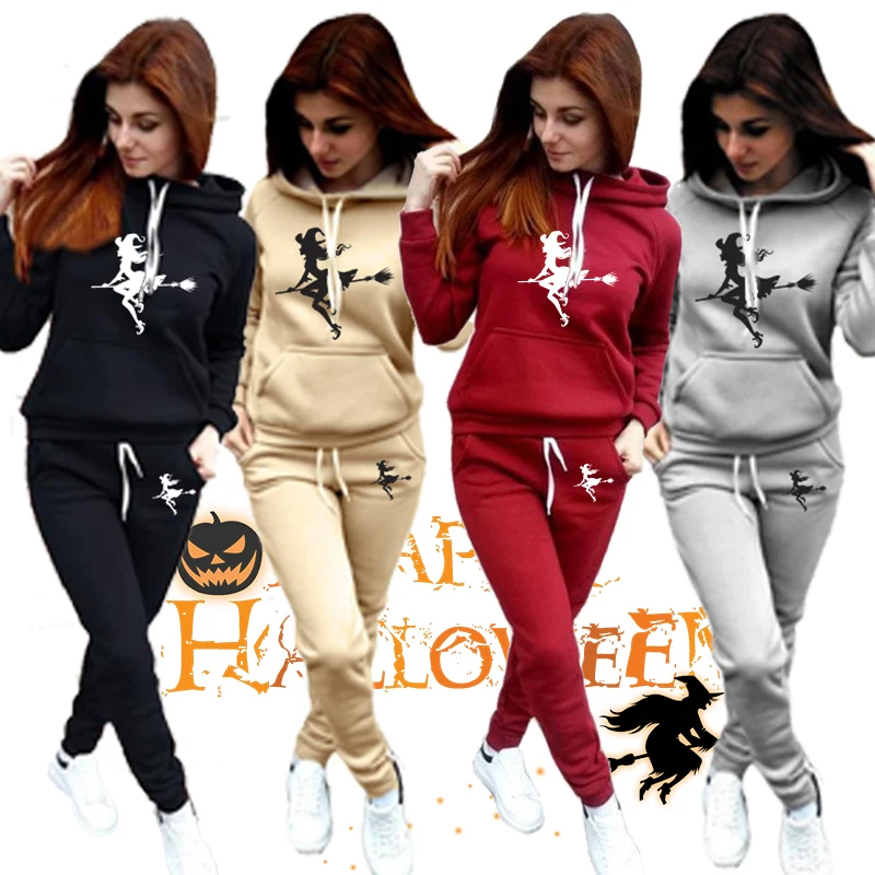 

Women's halloween Hoodie suit sportswear Pullover oversize sportswear jogging sportswear All Saints Jogging Suit