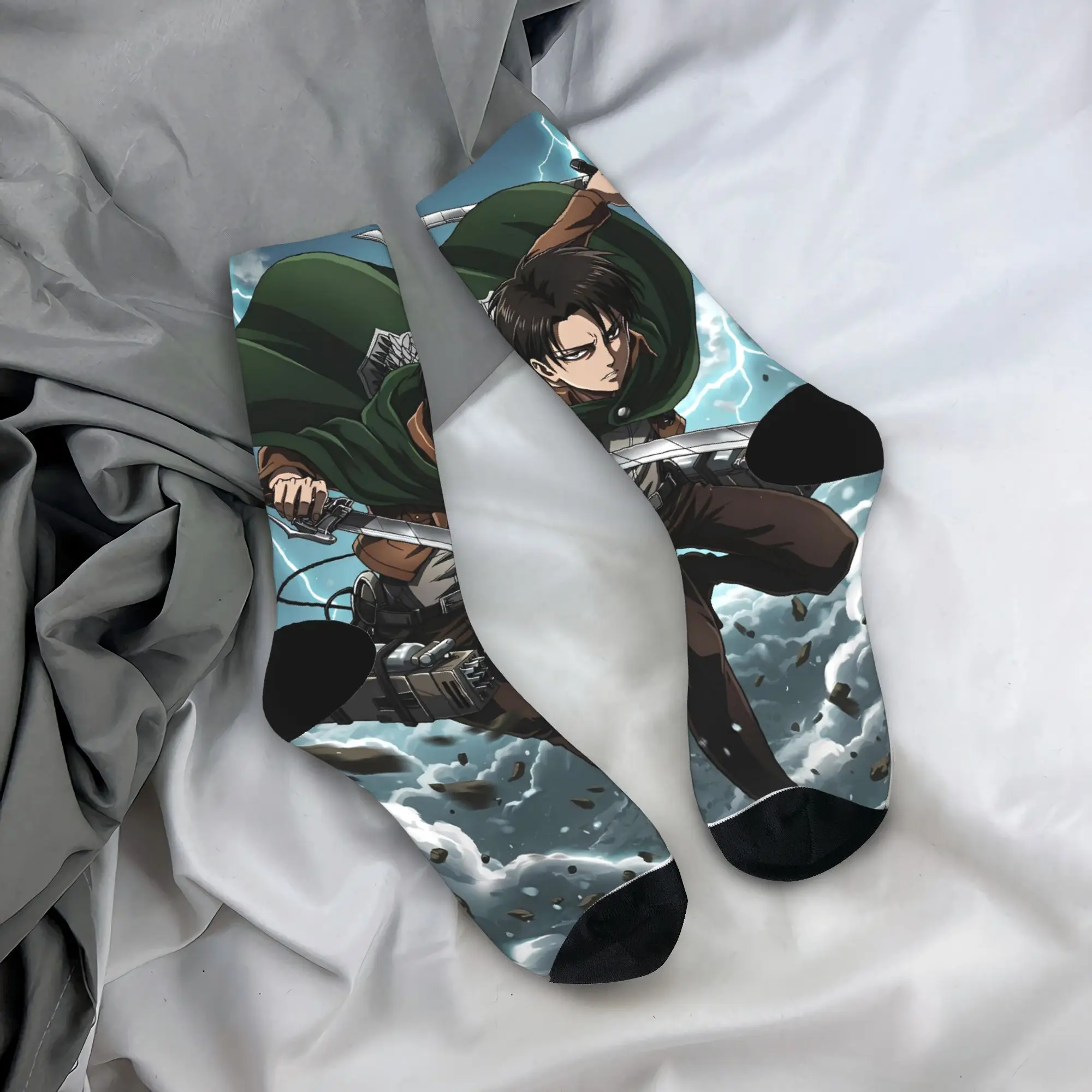 الهجوم على أنيمي جبابرة جوارب مطبوعة العصرية الجوارب الربيع المضادة للانزلاق الجوارب للجنسين الرجال تسلق جوارب ناعمة متوسطة