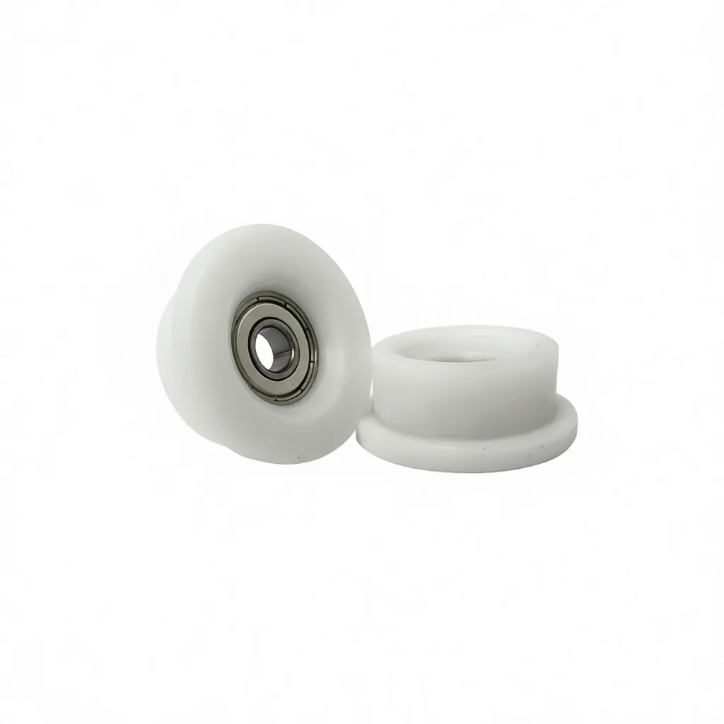 608 POM Bearing Pulley Wheel Sturdy Plastic Coated Roller For Fitness Equipment Transmission Rowing Machine Repair
