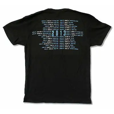 NINE INCH NAILSTension 2013 Tour Black T-shirt T-shirt