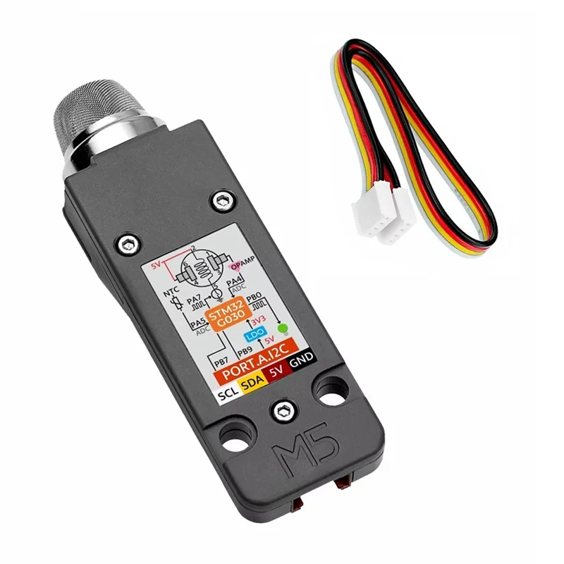 ABSQ-Combustible Gas Detection Unit MQ-5 Combustible Gas Sensor STM32G030 Integrated STM32 Controller I2C Communication Interfac
