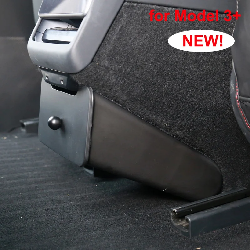 For Tesla Model 3 Highland 2024 Rear Seat Trash Can Backseat Magnetic Suction Storage Box Garbage Bin New Model3+ Accessories