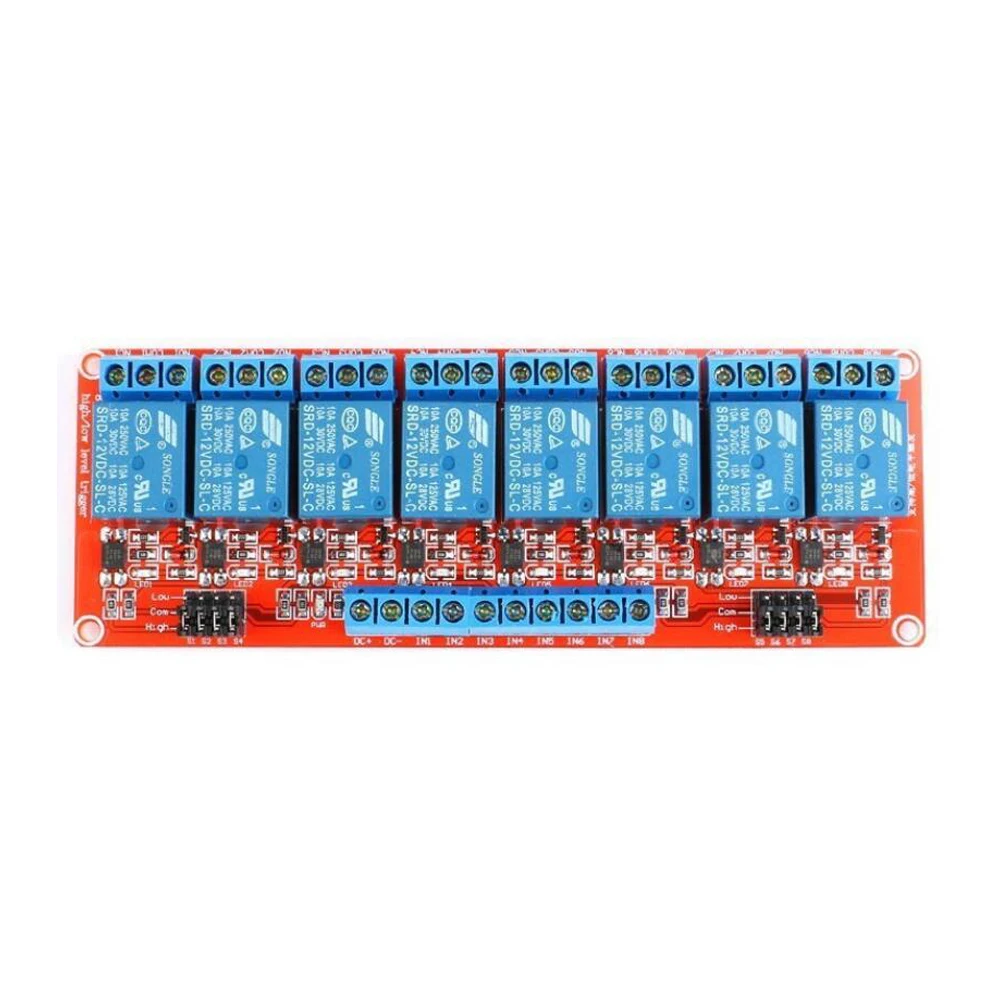 High and Low Level Trigger Relay for access control system DC 12V 1/2/4/6/8 Channel Relay Module Board Shield Optocoupler Road
