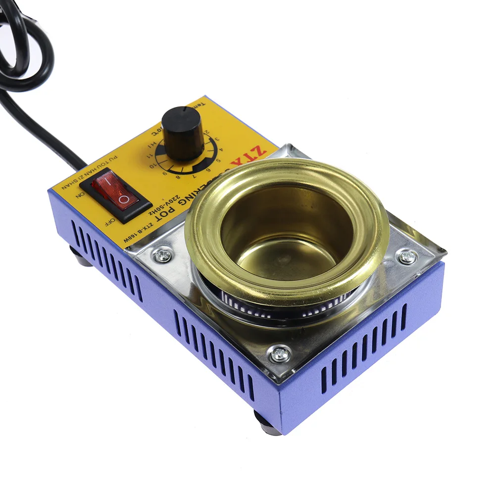 Temperatura de Solda Pote Estanho Fogão Forno Fusão Desoldering Ferramentas 150 160 280 350w Alta Qualidade 220v Ajustável
