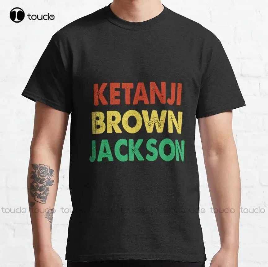 Justice Ketanji Brown Jackson Classic T-Shirt Womens Shirts Summer Custom Aldult Teen Unisex Digital Printing Tee Shirts Xs-5Xl