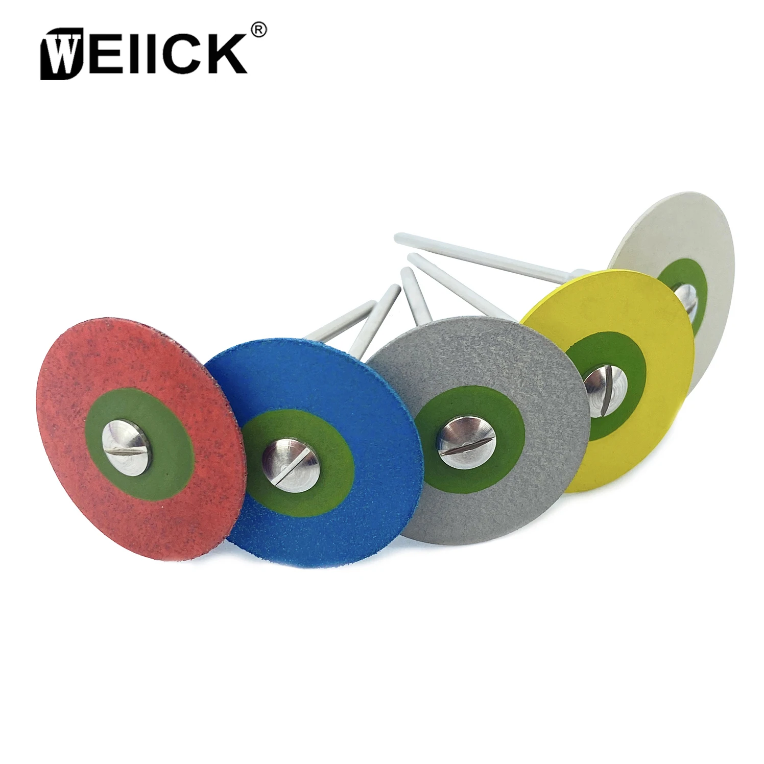 WELLCK Dental Rubber Diamond Polisher Wheel Disc For Porcelain Zirconia Dentist 26mm Polisher Restorations HP Lab Instrument