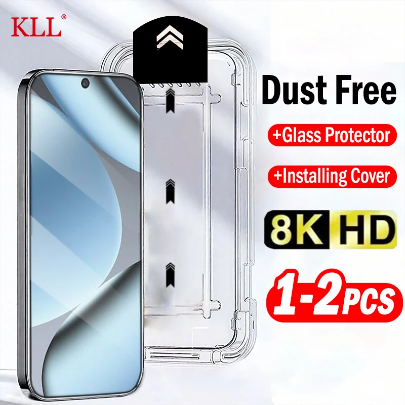 

1-2pcs Oleophobic Coating Dust Free Easy Installation Screen Protector for Google Pixel 10 9 Pro XL 9a 8a 8 Pro Tempered Glass
