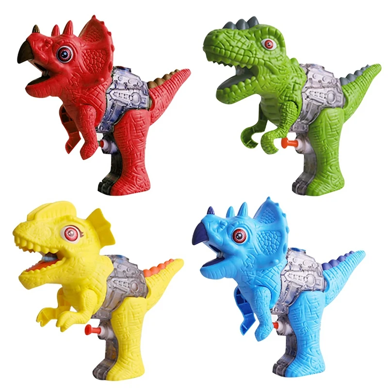 Small Dinosaur Water Pistols, Water Fighting Games For Boys & Girls Toddlers In Swimming Pool Lawn