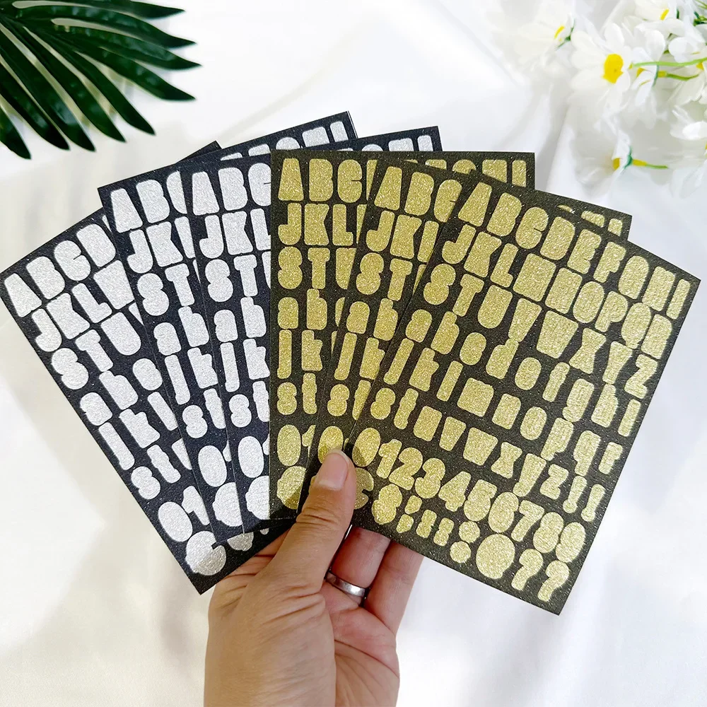 

Красивые наклейки золотого цвета с английскими буквами, детские наклейки для раннего образования, студенческие канцелярские наклейки