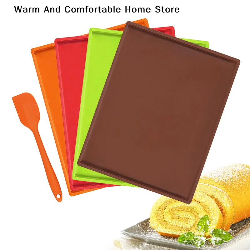 Silicone Baking MATS, Cake Rolls, Pastry Mat, Non-stick Molds, DIY Baking Utensils and tools, Reusable Naking Mats, Home Kitchen