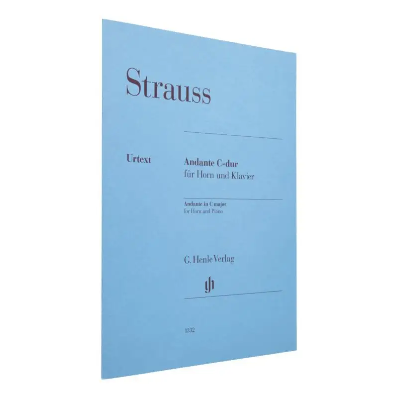 

HN1332 Strauss Andante C Major For Horn And Piano Rahmer Dominik G Henle Verlag 9790201813325 Книга