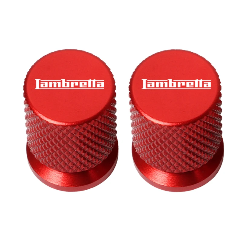 람브레타 LN 125 LN 151 LN 150 V-스페셜 50 125 200 아시아노용 CNC 알루미늄 오토바이 타이어 밸브 캡 휠 타이어 커버 2개