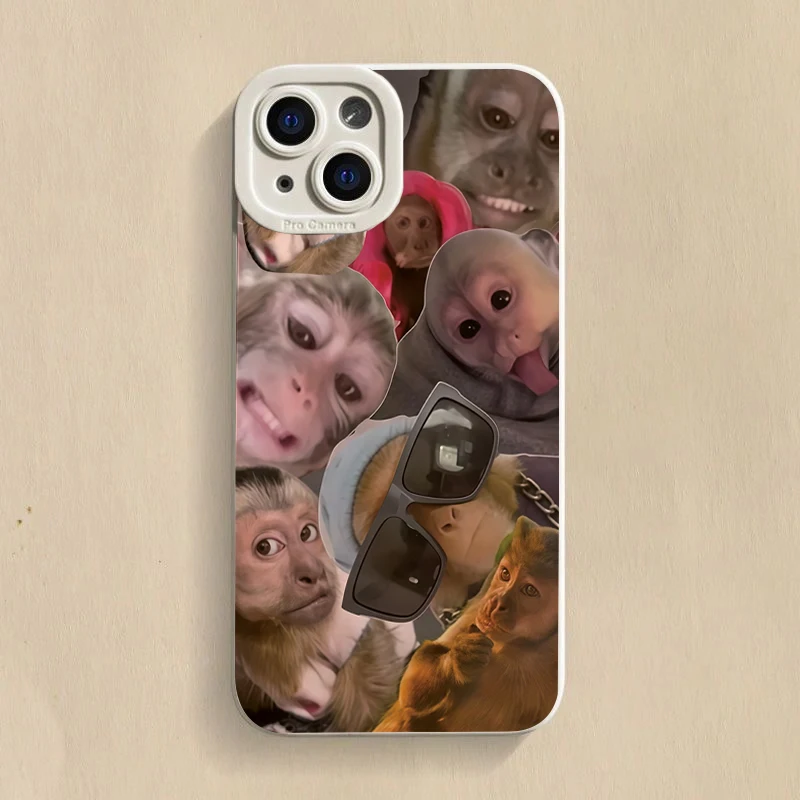 Funny Monkey Phone Case For Samsung Galaxy A16 A06 A26 A54 A32 A33 A34 A56 S25 S24 S23 S22 S21 Ultra Plus FE Silicone Soft Cover view 5