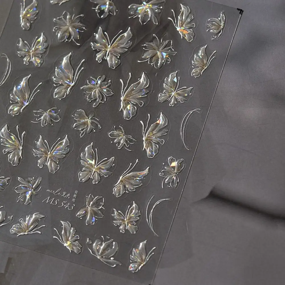 5d flor adesivos de unhas auto adesivo textura em relevo adesivos de arte de unhas decoração decalques de unhas acessórios de manicure