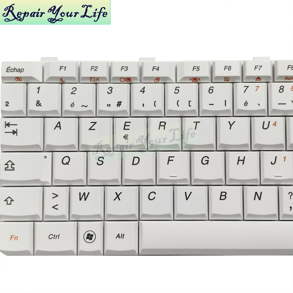 AZERTY French Spanish Keyboard For Lenovo Ideapad U350 U350A Y650 Y650A N2S-FR N2U-SP 25-008309 White Keycaps Notebook Teclado