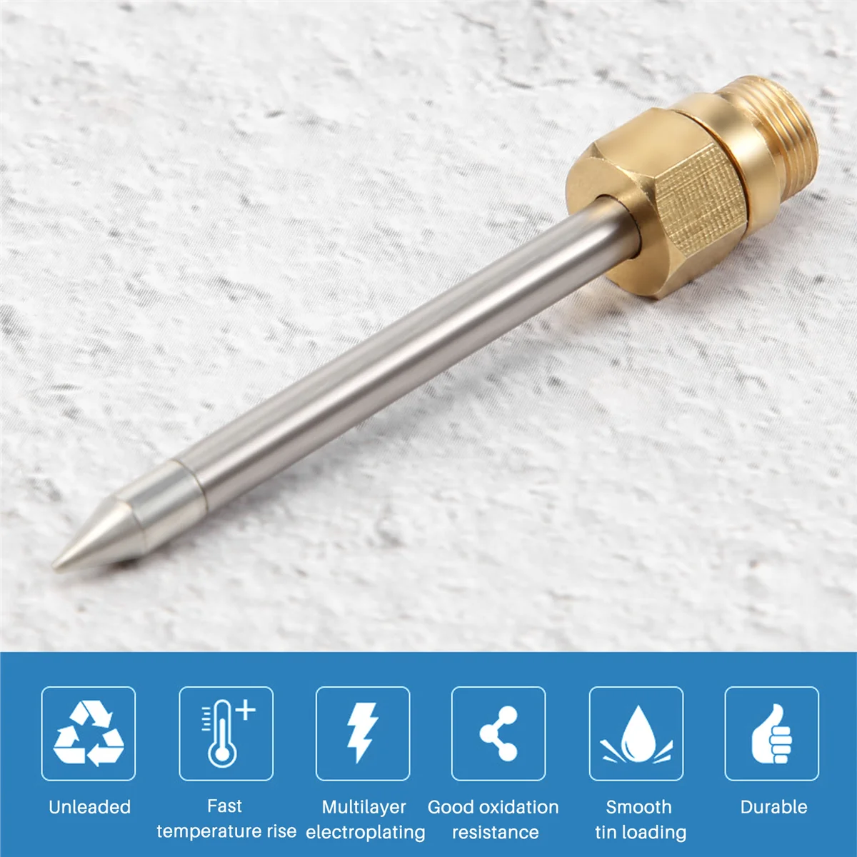 510 Interface Soldering Iron Tip Mini Portable USB Soldering Iron Tip Welding Rework Accessories, Pointed