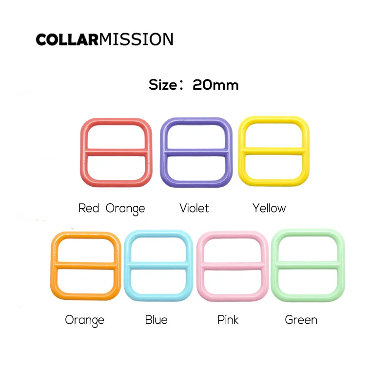 1pc Retailing adjustable buckle 20mm webbing sewing zinc alloy metal crafts stoving varnish metal buckle 7 colours