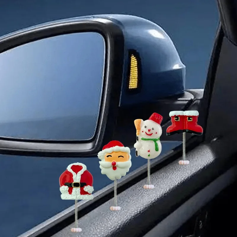 New Car Window Center Console Christmas Decorations and Decorations Creative Shaking Head Snowman Spring Exquisite Decorations