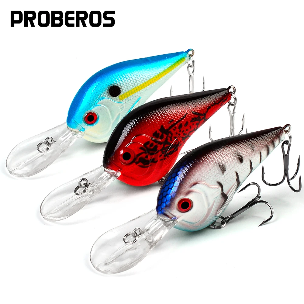 

PROBEROS 1pc Bionic Bait Luya Bait Long Tongue Plate Rock Small Fat Minnow Fishing Gear Fishing Bait 9.5cm/11g