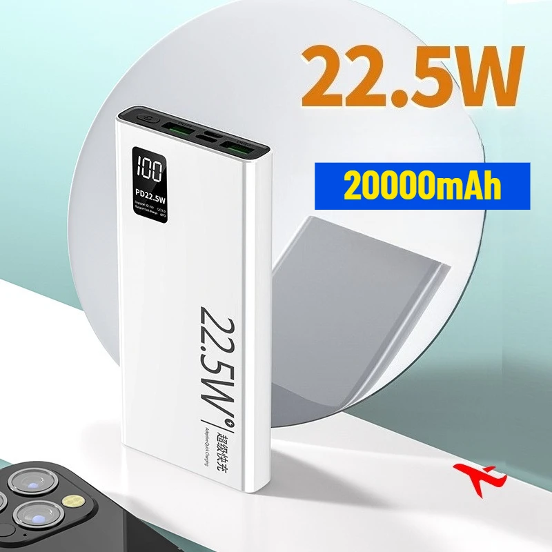 

Super Dual-way Fast Charging Power Bank with 3C Certification 20000mAh Portable Charger