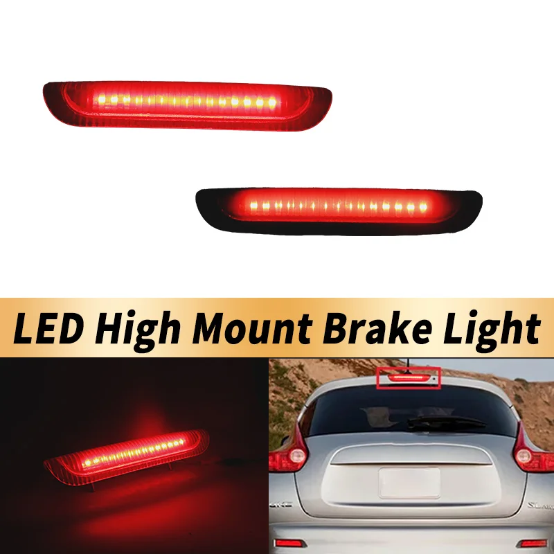 1PC 12V Car 3RD LED High Mount Brake Stop Light Tail Light For Nissan Juke 2011 2012 2013 2014 OEM# 26590-1KA0B 26590-1KA0C