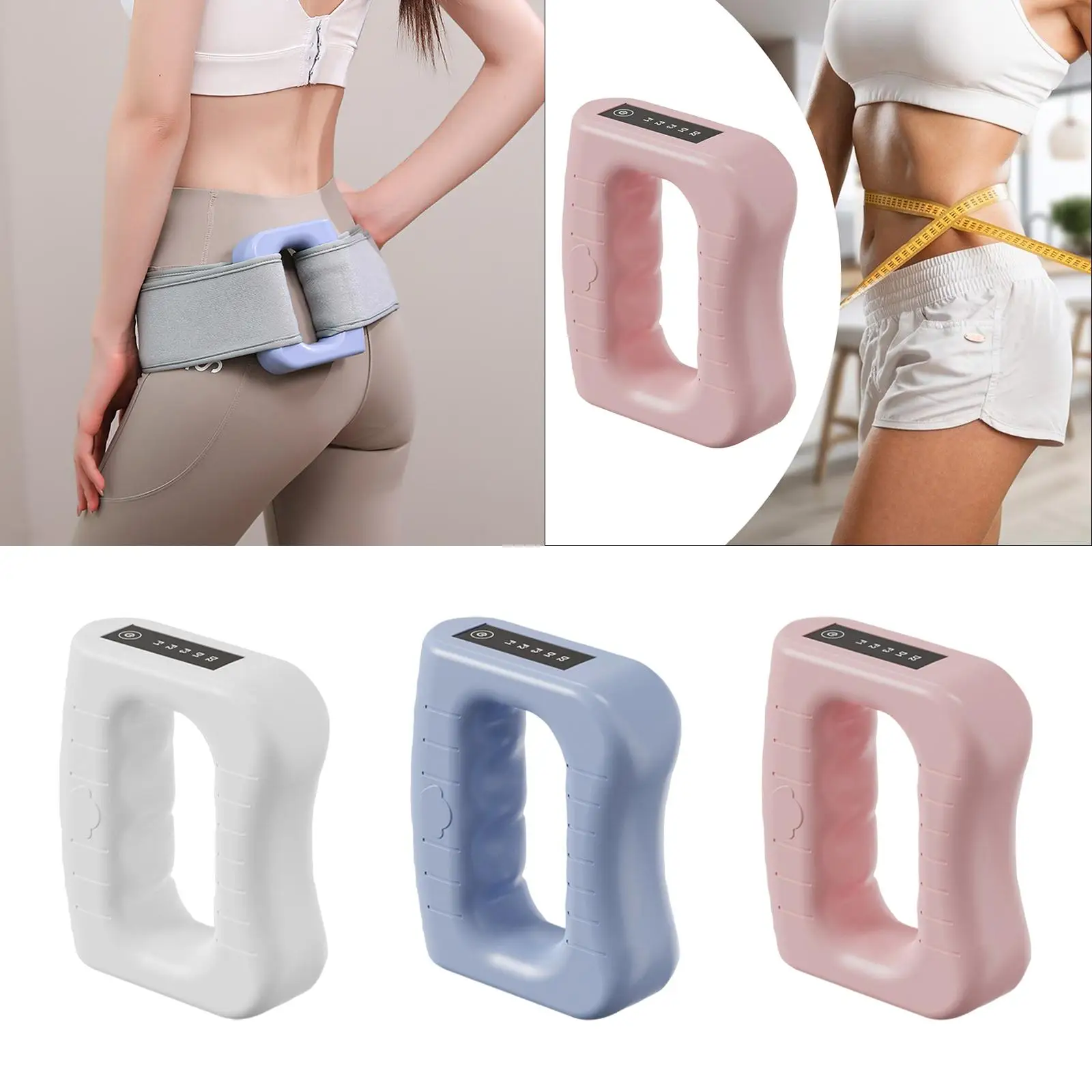 

Electric Body Tissue Massage Tool Ergonomic Compact Size Ring Shape Multifunctional for Back Waist Leg USB Rechargeable Portable