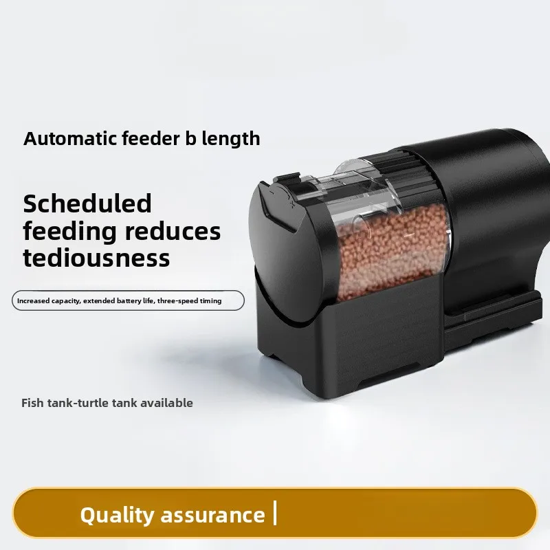 

Auto Fish Feeder 100ML Capacity Battery Operated Programmable Timer Vacation Use Feeder for Aquarium Fish Tank Easy To Set Up