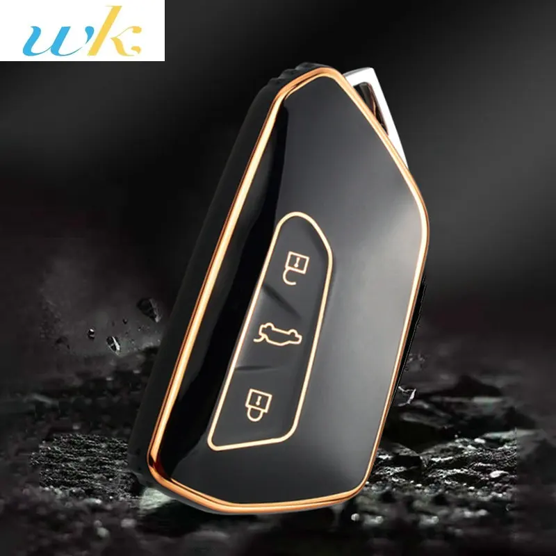 TPU Car Key Case Cover Shell Fob For VW Volkswagen Golf 8 MK8 ID3 ID4 Cupra Skoda Octavia A8 SEAT Leon MK4 Formentor Tarraco