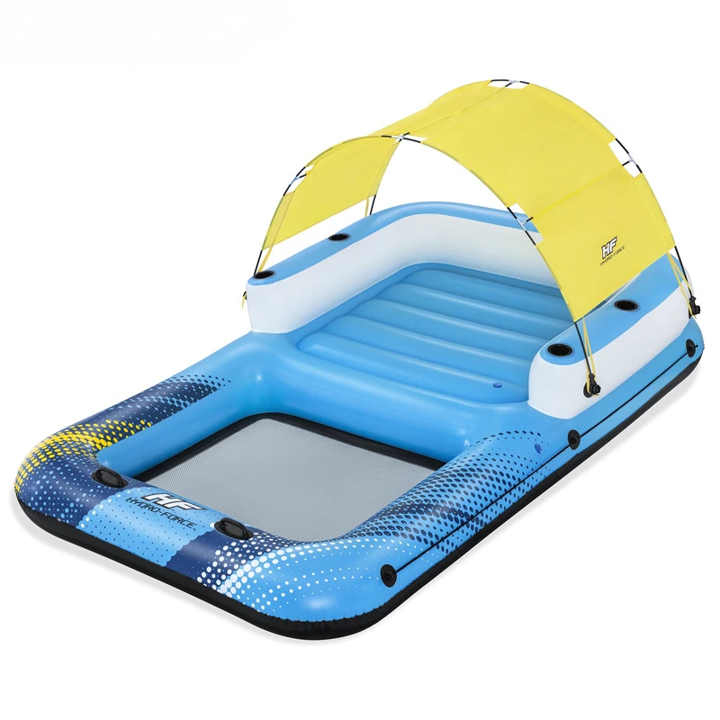 43645 Awning Floating Island Reclining Chair Floating Bed  Rest Swimming