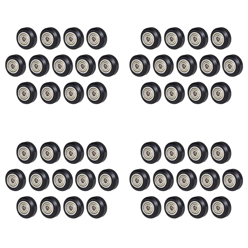 Qy-[52Pcs] Roda Pulley Printer 3D POM 625Zz Linear Bearing Ulley Pasif Roda Bulat Roller Untuk Creality CR10, Ender 3