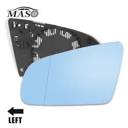 Rearview Mirror Glass Door Wing Mirror Heated Side Mirror Glass for Audi A3 A4 A6 2005 2006 2007 2008 8E0857536E
