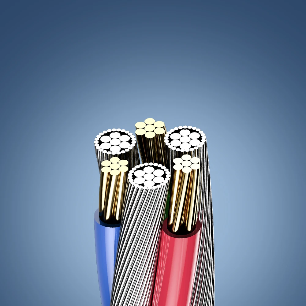 (1+4)Toocki Blunt Yan C-C 60W Charging Cable 1m 1+4 Offer Cellphone Fast Charging Cable 5Pcs