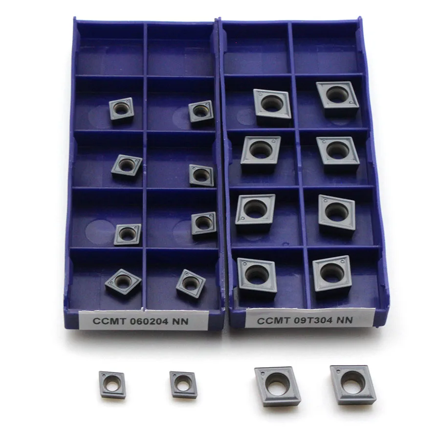 CCMT060204 NN LT10 Nội Bộ Dụng Cụ Quay Rau CCMT09T304 NN LT10 Carbide Miếng Kim Loại CNC Tiện Dụng Cụ, cho Thép Không Gỉ Và Thép Không Gỉ