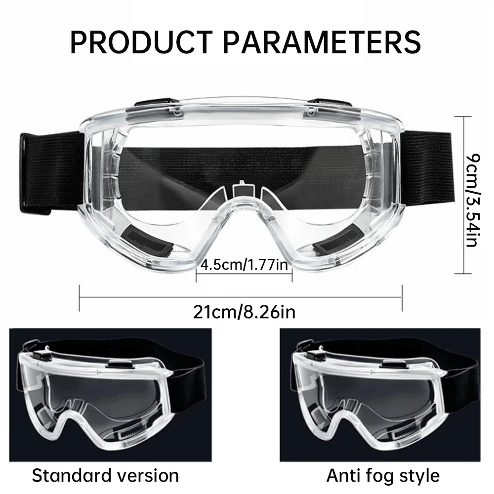 Safety Goggle Anti Splash Dust Proof Work Lab Eyewear Eye Protection Industrial Research Safety Glasses Clear Lens