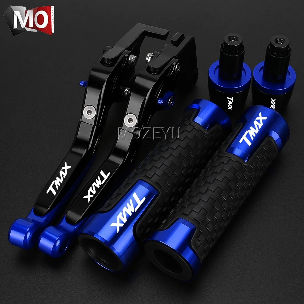 

For YAMAHA TMAX 500 530 TMAX530 SX DX 2008-2024 2025 Clutch Lever Brake Lever Set TMAX 560 2020 2021 Tech max Handlebar Grips
