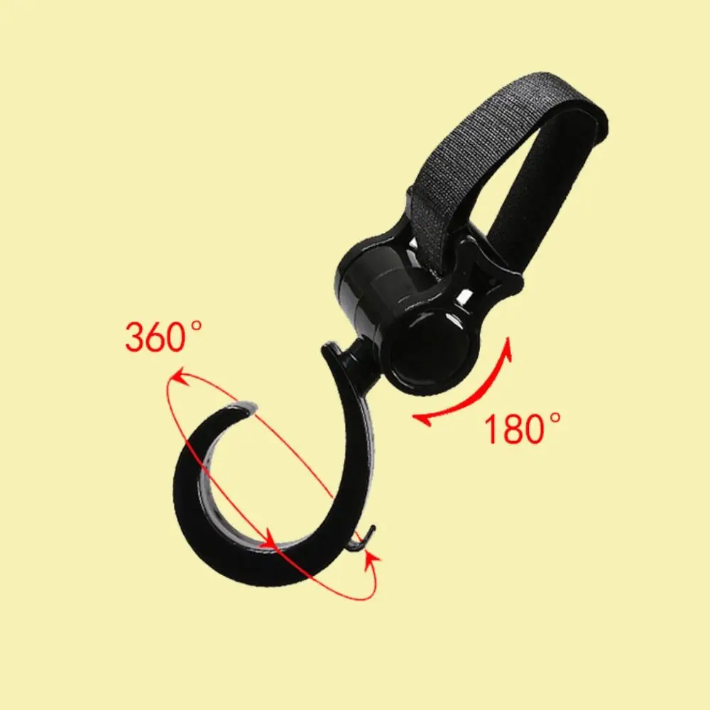 2/4 Pcs Multi Purpose Adjustable Stroller Hook Secure 360 Degree Rotatable Pram Hooks Simple Installation Bag Hanger Car Seat