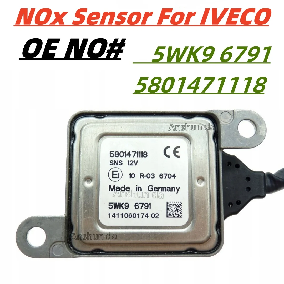 

NEW 5801471118 5WK96791 5801881001 5WK96791A Nitrogen Oxygen NOx Sensor For IVECO Daily 3.0 E6 2014 2016